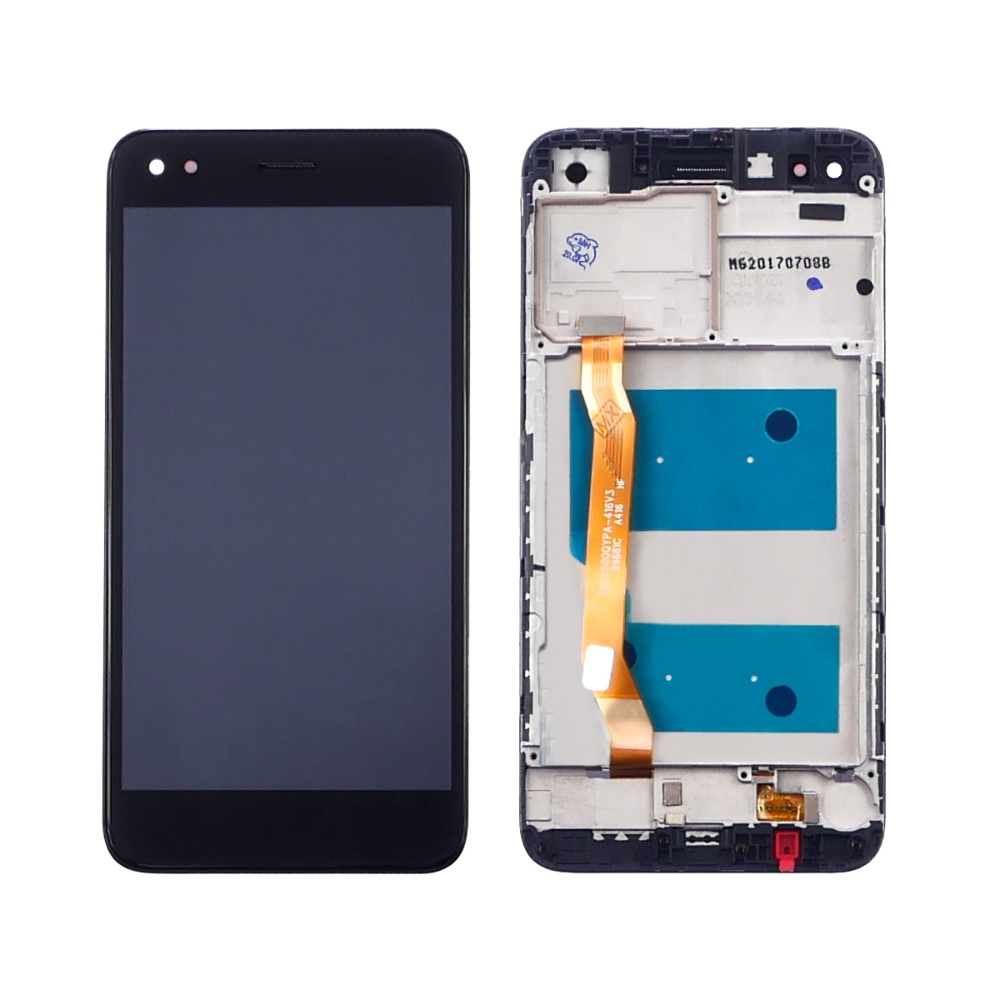 Дисплей для Huawei Y6 Pro (2017)/ P9 Lite mini/ Nova Lite (2017) з чорним тачскрином та корпусною рамкою