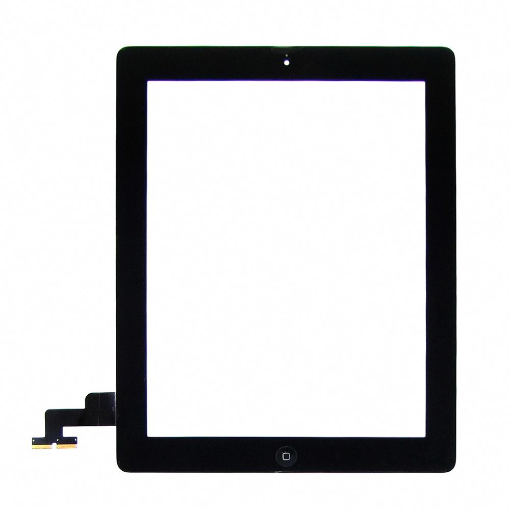 Тачскрин для Apple iPad 2 (A1395/ A1396/ A1397) чорний з кнопкою Home