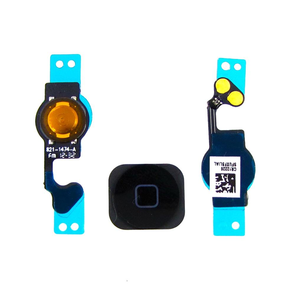 Шлейф для Apple iPhone 5 на кнопку HOME з чорної кнопкою