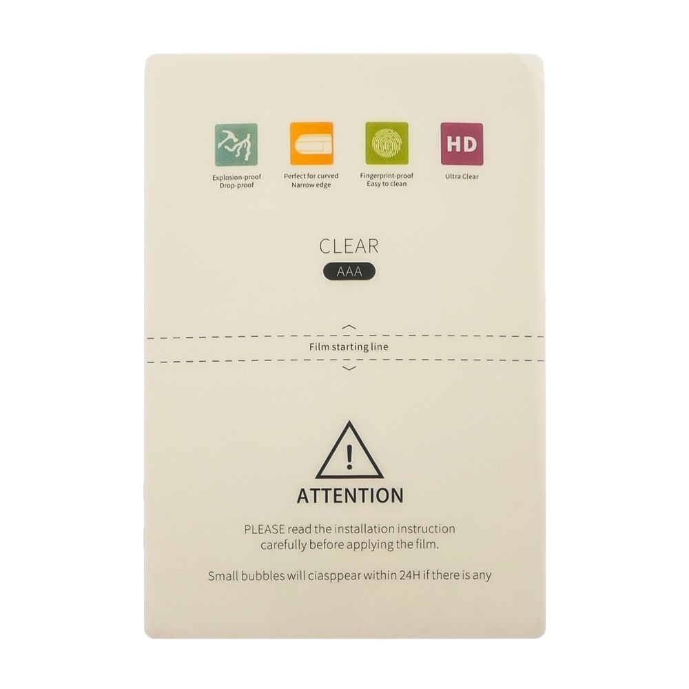 Гідрогелева захисна плівка для плотера AIDA B-01 глянцева, розмір 120мм х 180мм 0,16 мм