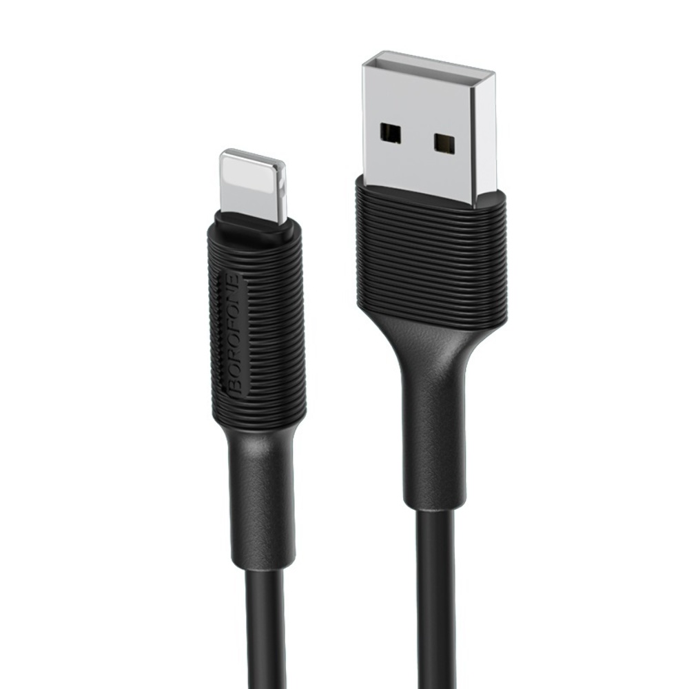 Кабель Borofone BX1 USB to Lightning 1m black