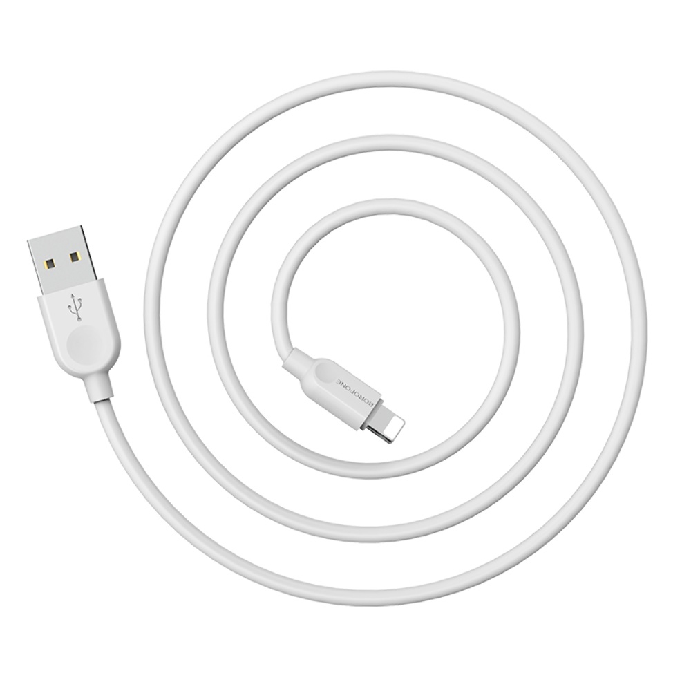 Кабель Borofone BX14 USB to Lightning 2m white