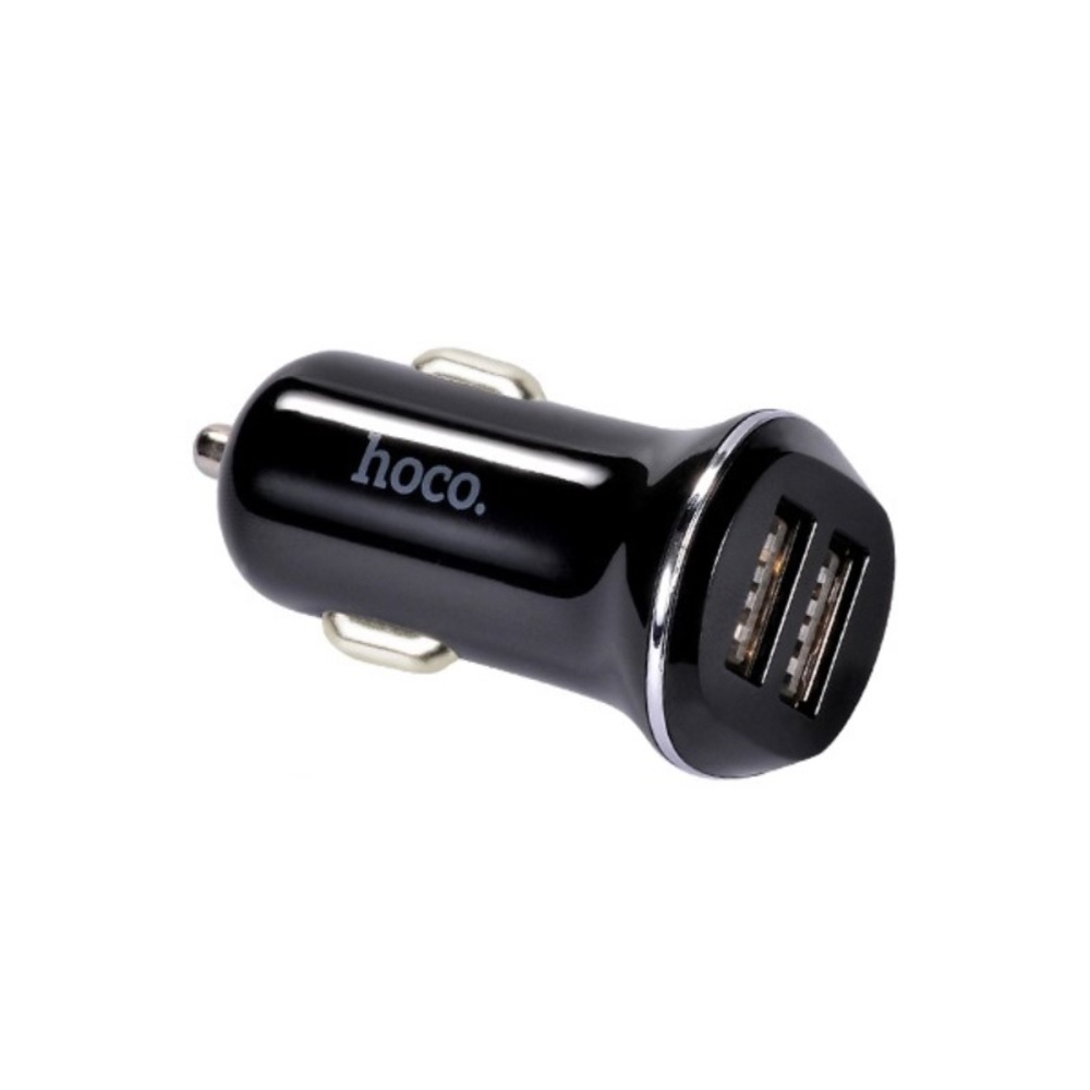 Автомобільний зарядний пристрій Hoco Z1 2 USB чорний