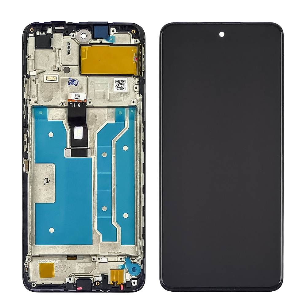 Дисплей для Huawei P Smart (2021) з чорним тачскрином та корпусною рамкою