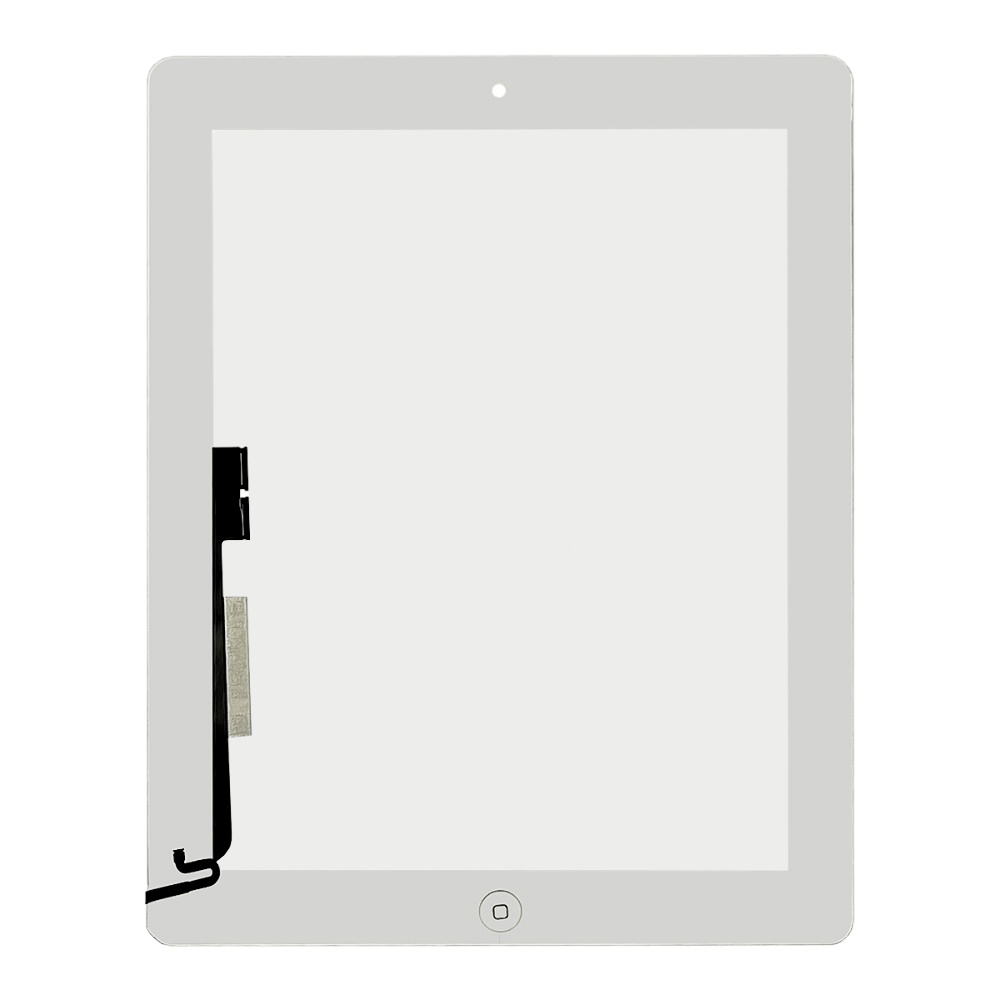Тачскрин для Apple iPad 4 (A1458/ A1459) білий з кнопкою Home