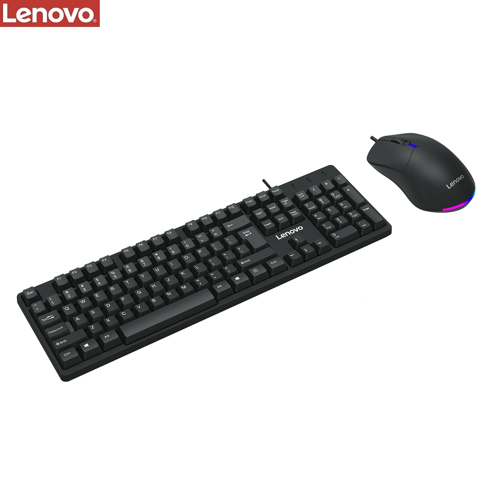 Комплект клавіатура та миша Lenovo KM101 (ENG/ РУС) чорний
