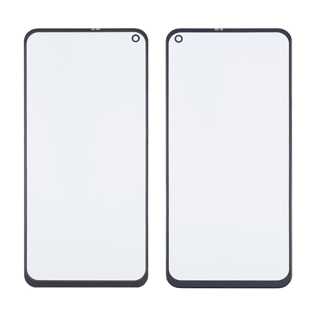 Скло тачскрина з OCA плівкою для Xiaomi Redmi Note 9T чорне з олеофобним покриттям, загартоване