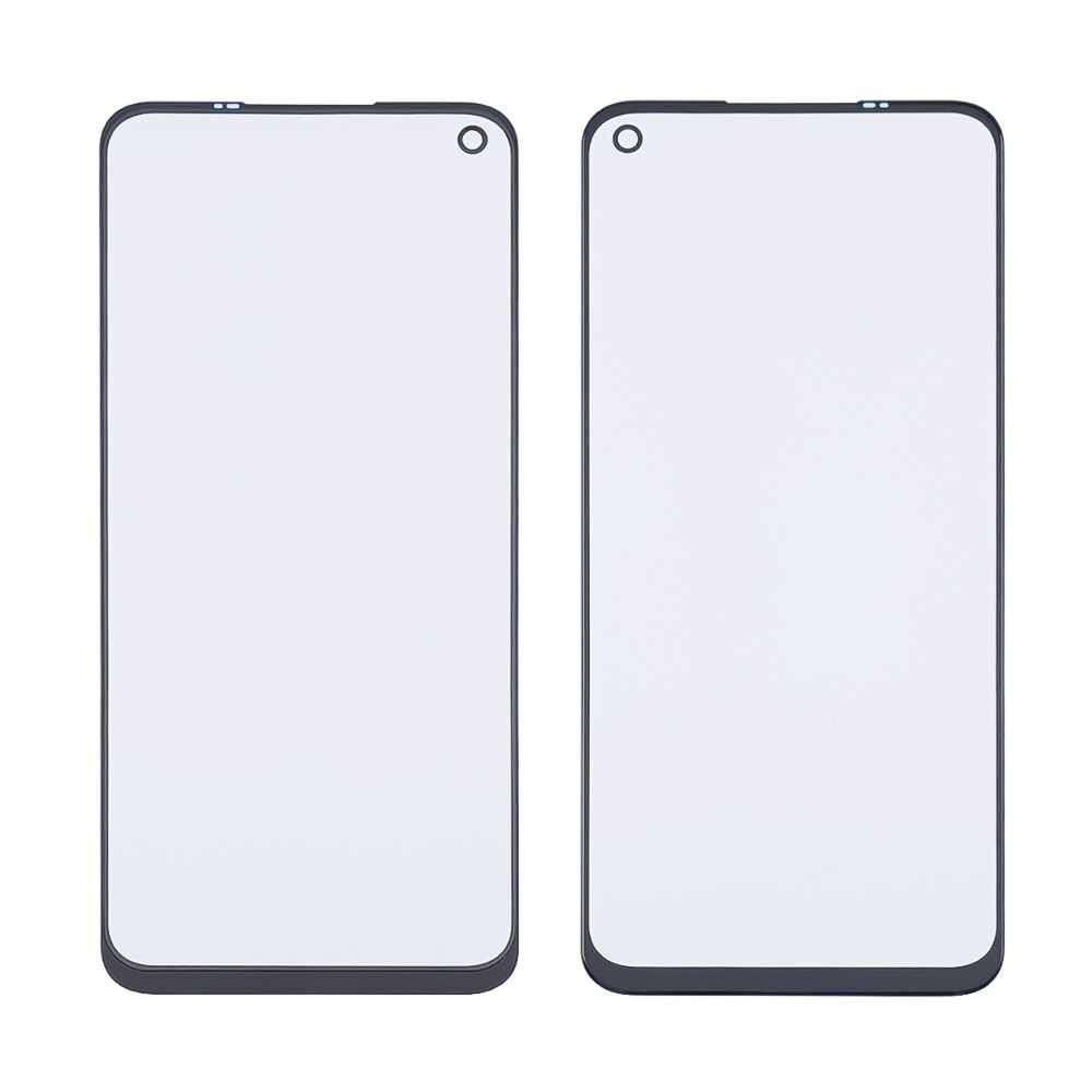 Скло тачскрина з OCA плівкою для Oppo A52/ A72/ A92/ Realme 6/ 7 чорне з олеофобним покриттям, загартоване