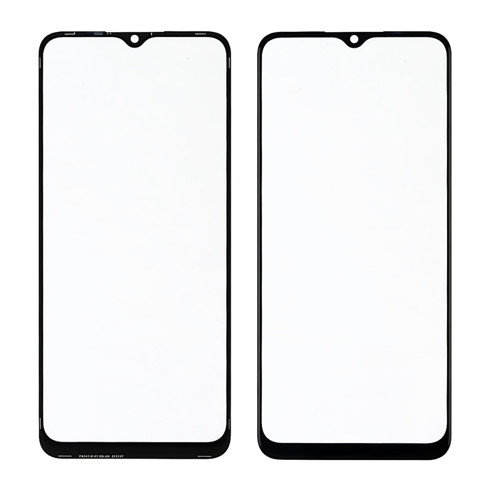 Скло тачскрина з OCA плівкою для Realme C11 (2020) чорне з олеофобним покриттям, загартоване