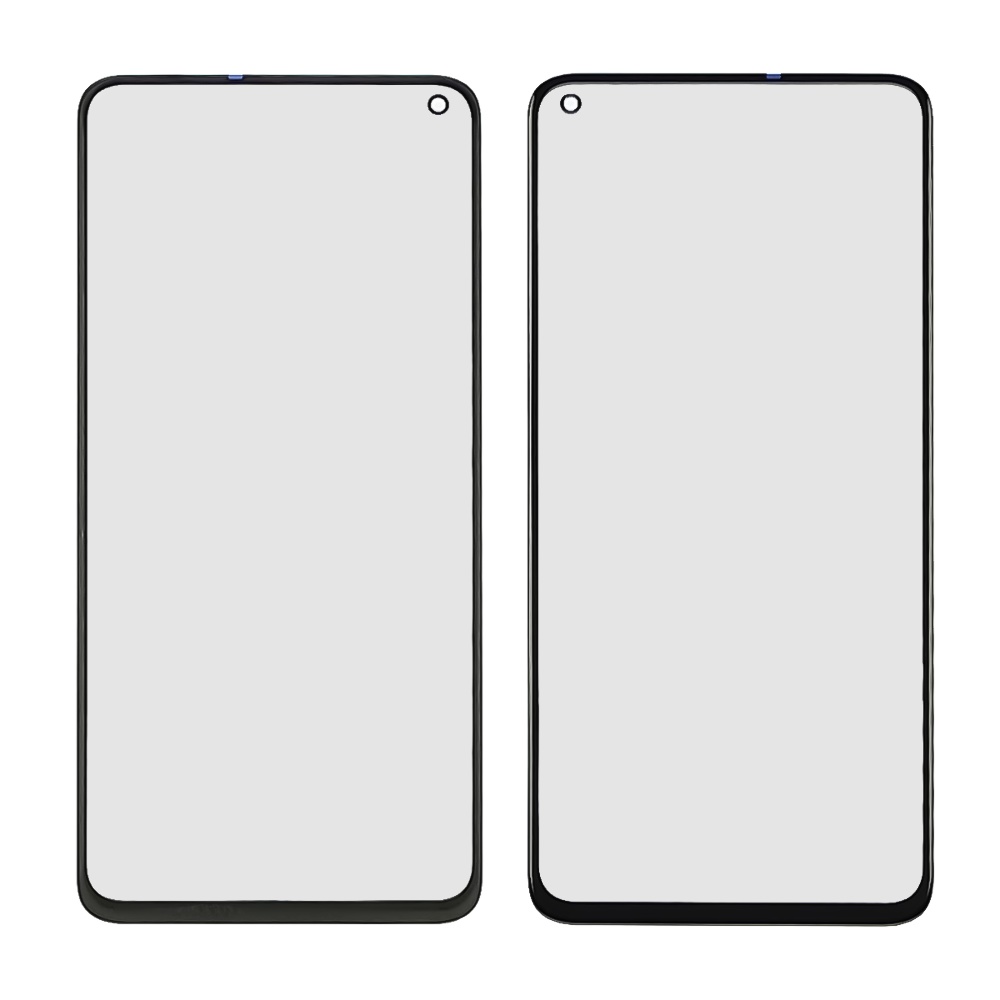Скло тачскрина з OCA плівкою для Xiaomi Mi 10T/ Mi 10T Pro чорне з олеофобним покриттям, загартоване
