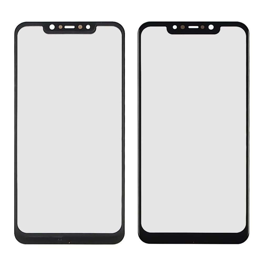 Скло тачскрина з OCA плівкою для Xiaomi Pocophone F1 чорне з олеофобним покриттям, загартоване