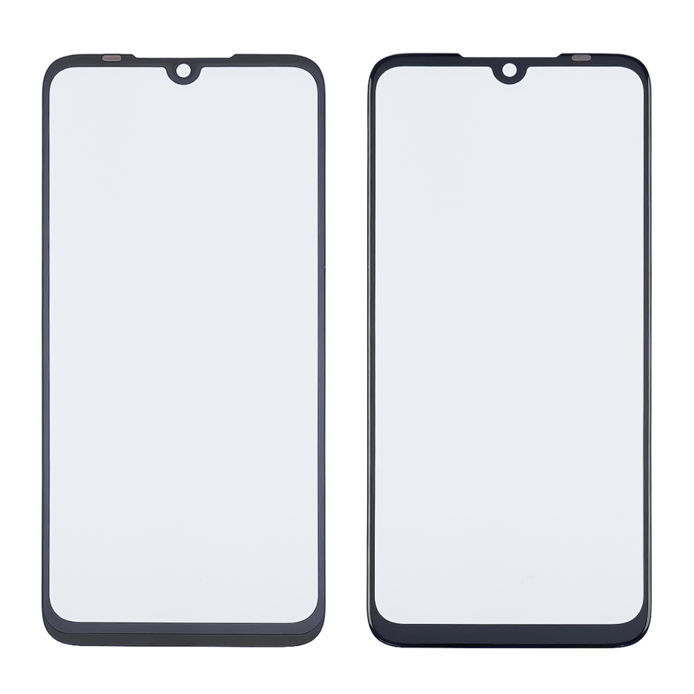 Скло тачскрина з OCA плівкою для Xiaomi Redmi Note 7/ Note 7 Pro чорне з олеофобним покриттям, загартоване