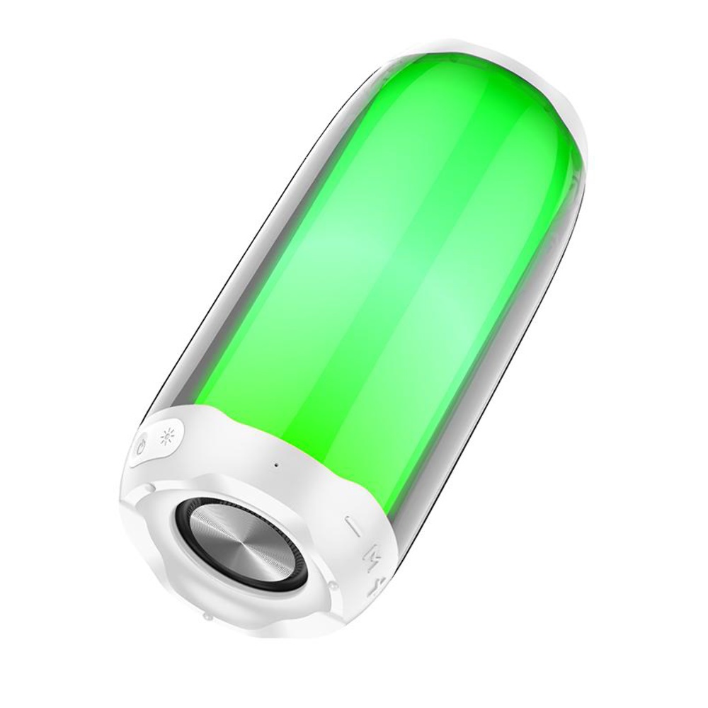 Портативна Bluetooth колонка Hoco HC8 TWS з LED підсвіткою white