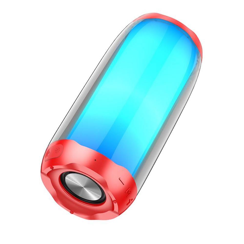 Портативна Bluetooth колонка Hoco HC8 TWS з LED підсвіткою red