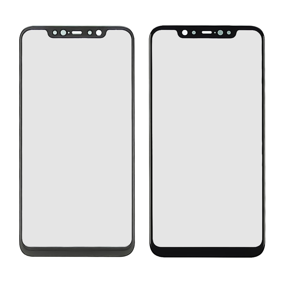 Скло тачскріна з OCA плівкою для Xiaomi Mi 8 чорне з олеофобним покриттям, загартоване