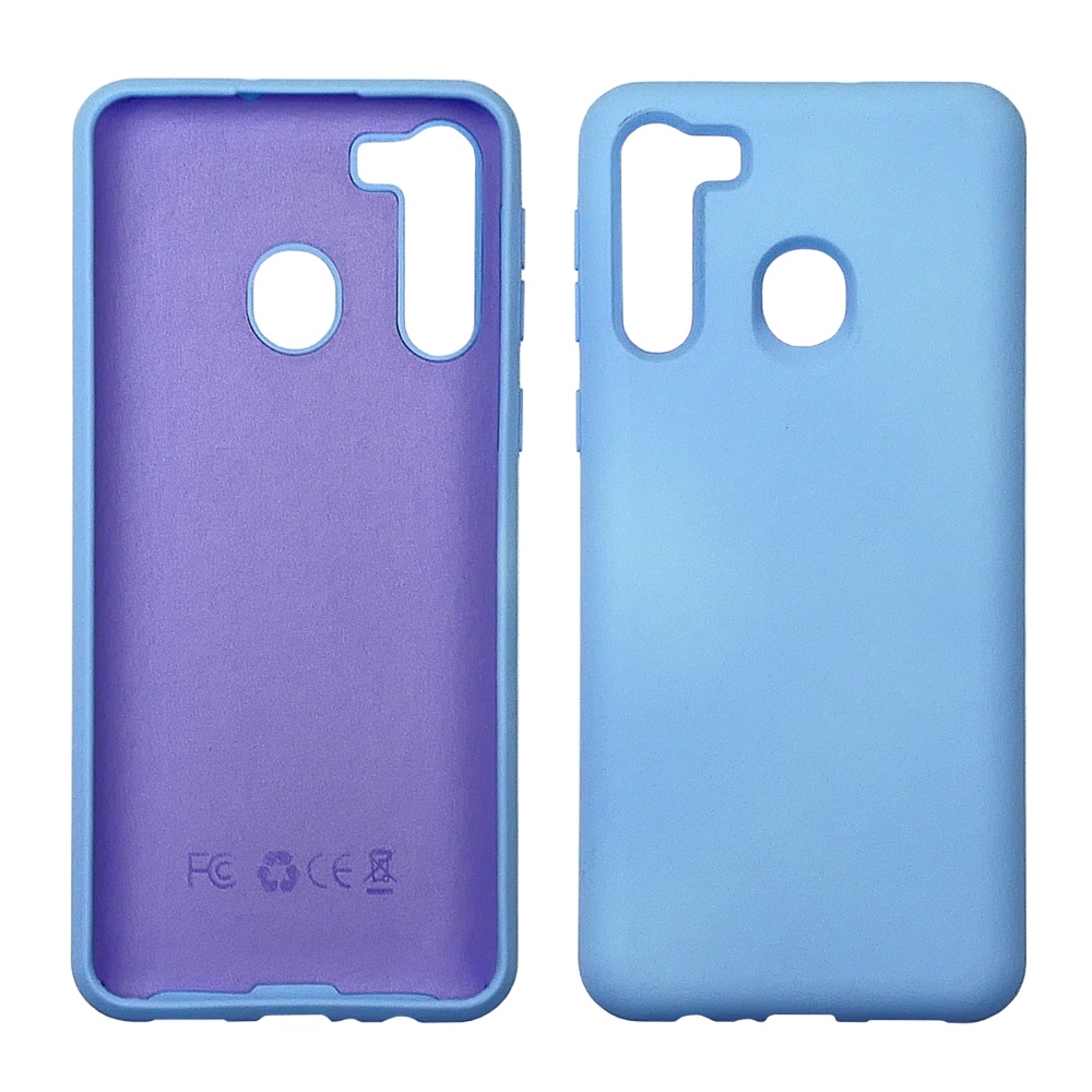 Чохол Full Nano Silicone Case для Samsung A215 A21 (2020) колір 14 лавандовий