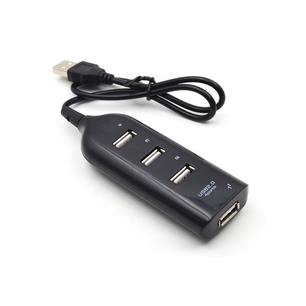 Адаптер хаб USB - 4 USB 2.0 (F) 1m чорний