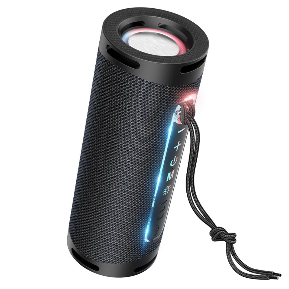 Портативна Bluetooth колонка Hoco HC9 TWS з LED підсвіткою black