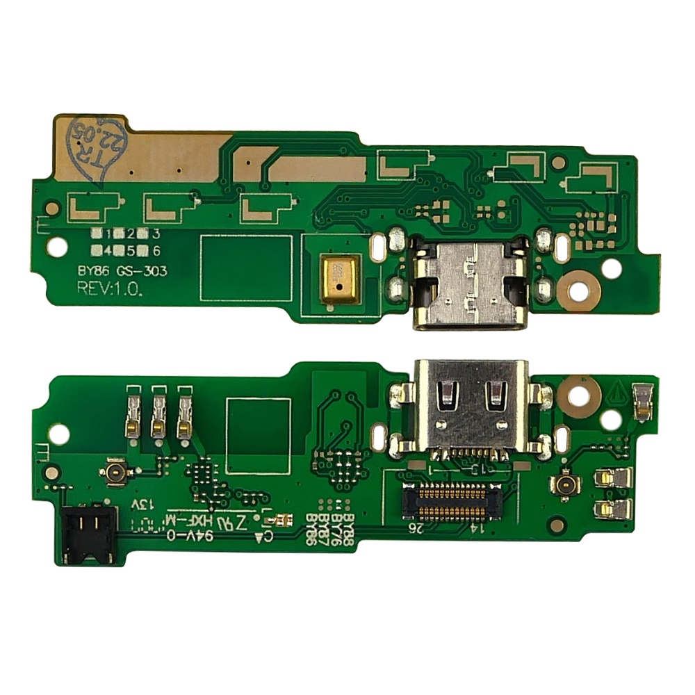 Роз`єм зарядки для Sony Sony Xperia XA1 Ultra G3221 G3212 на платі з мікрофоном і компонентами