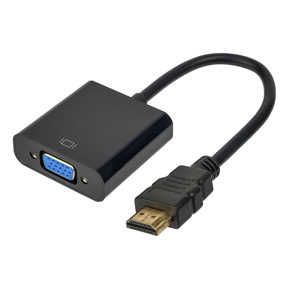 Перехідник HDMI to VGA(F) чорний