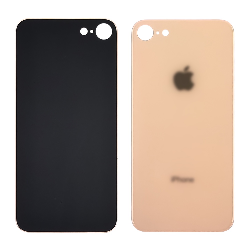 Заднє скло корпусу для Apple iPhone 8 Gold (золотисте) (Big hole)
