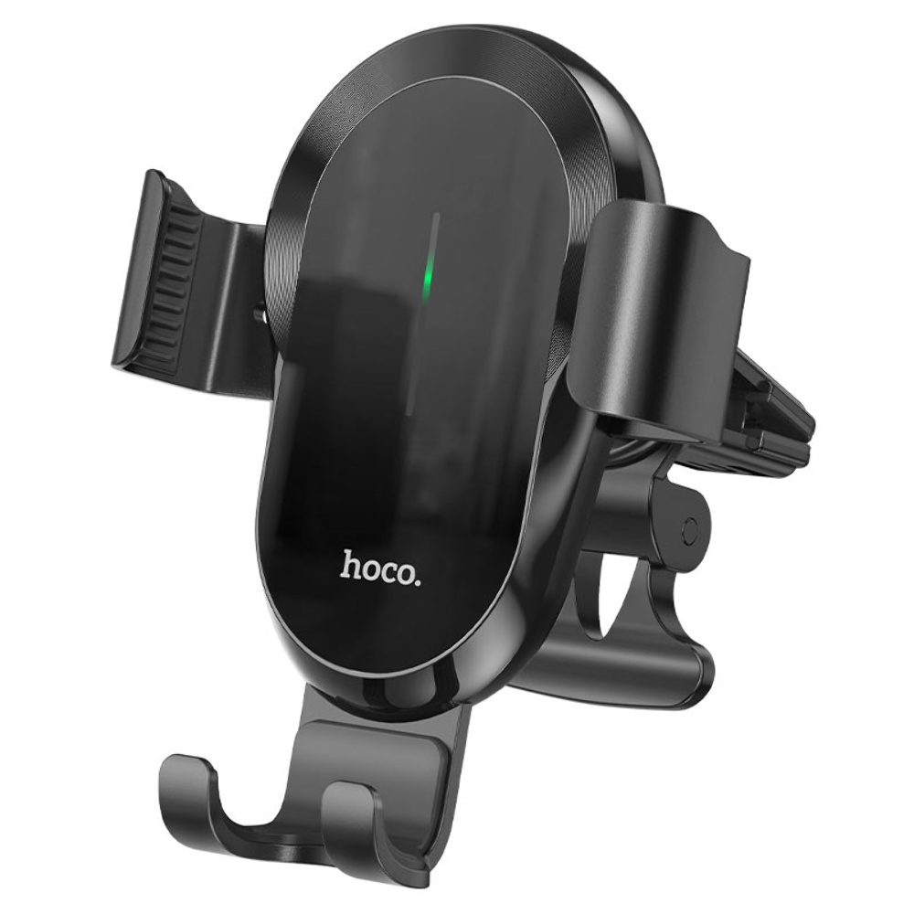 Автотримач Hoco CA105 з бездротовою зарядкою 15W black