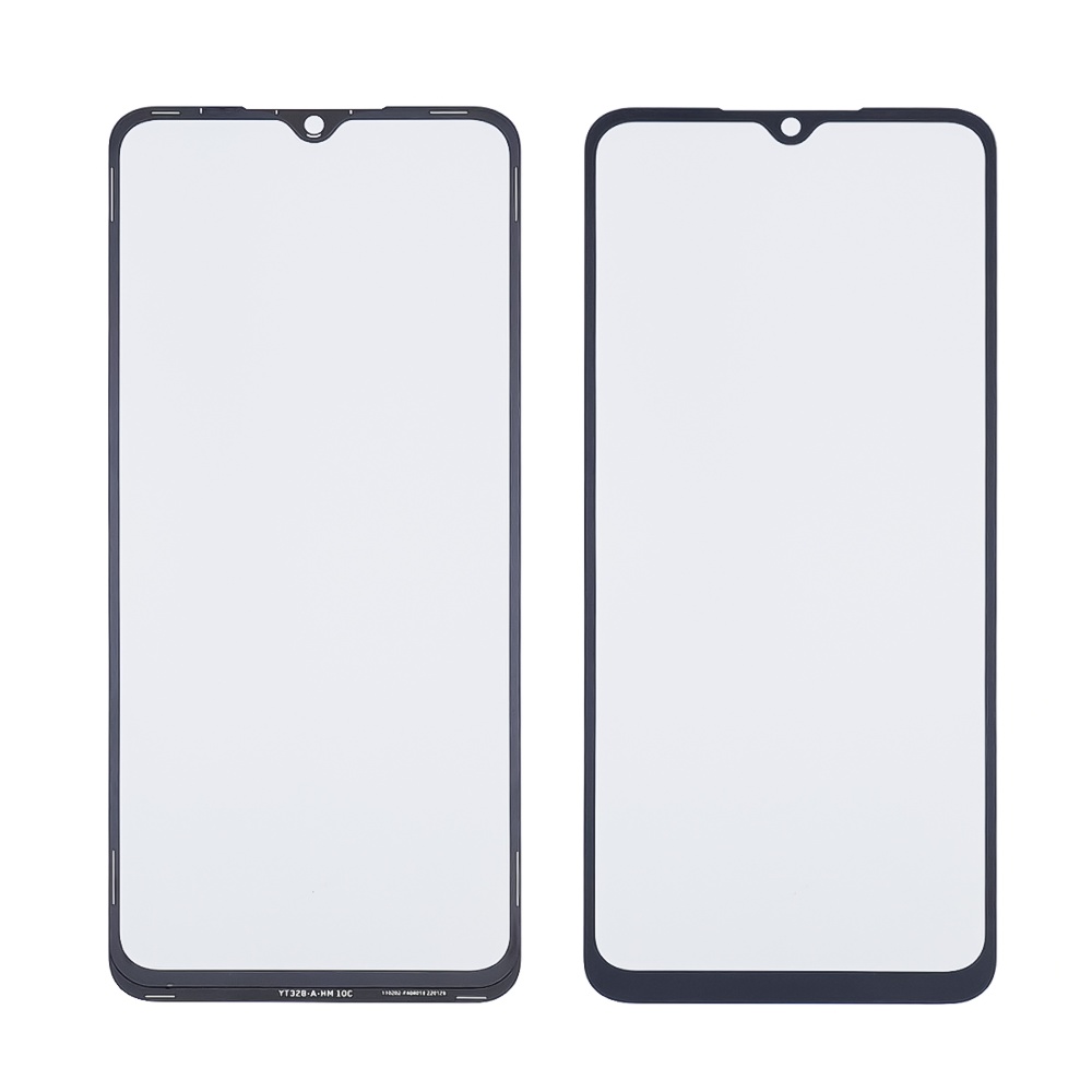 Скло тачскрина з OCA плівкою для Xiaomi Redmi 10C чорне з олеофобним покриттям, загартоване