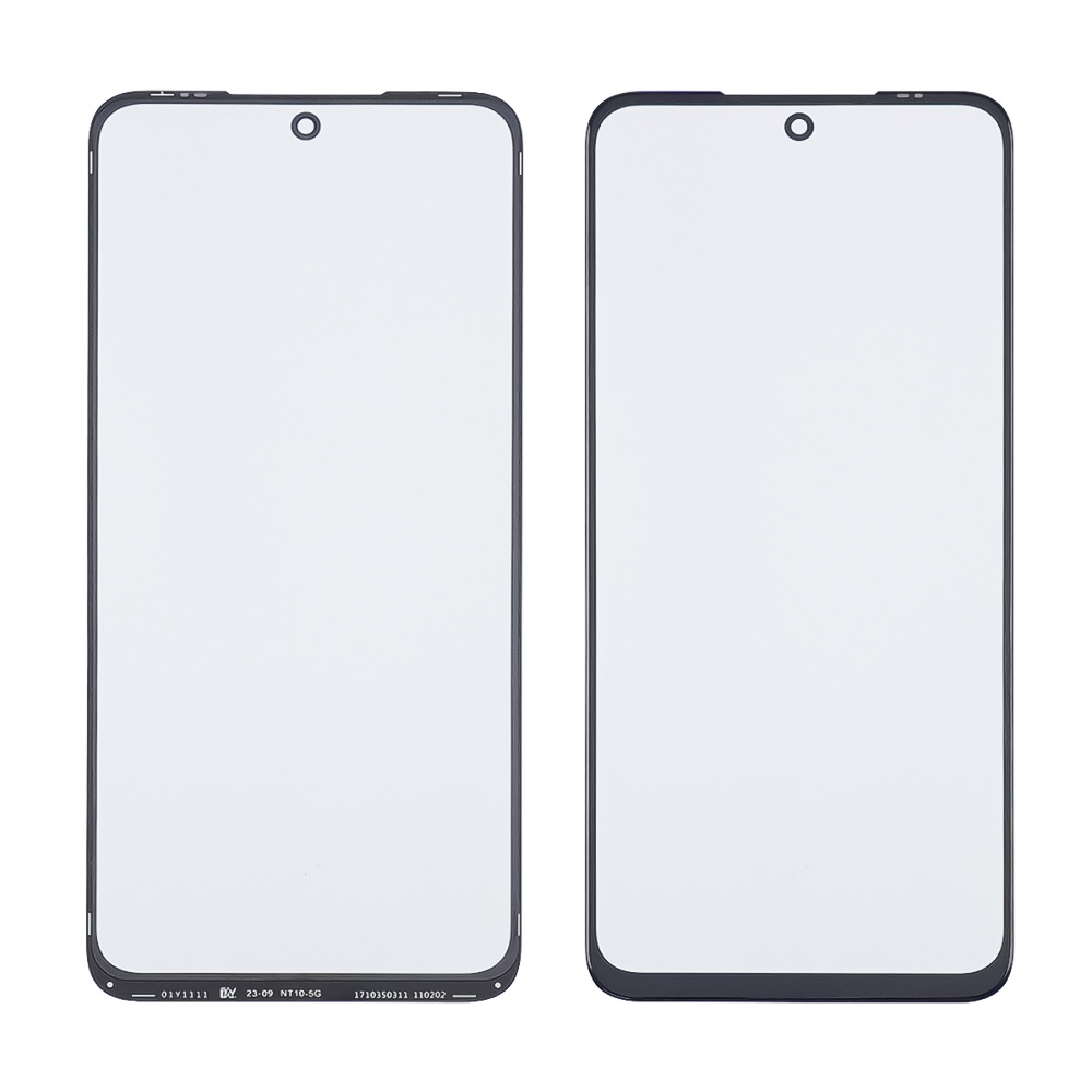 Скло тачскріна з OCA плівкою для Xiaomi Redmi 10 чорне з олеофобним покриттям, загартоване