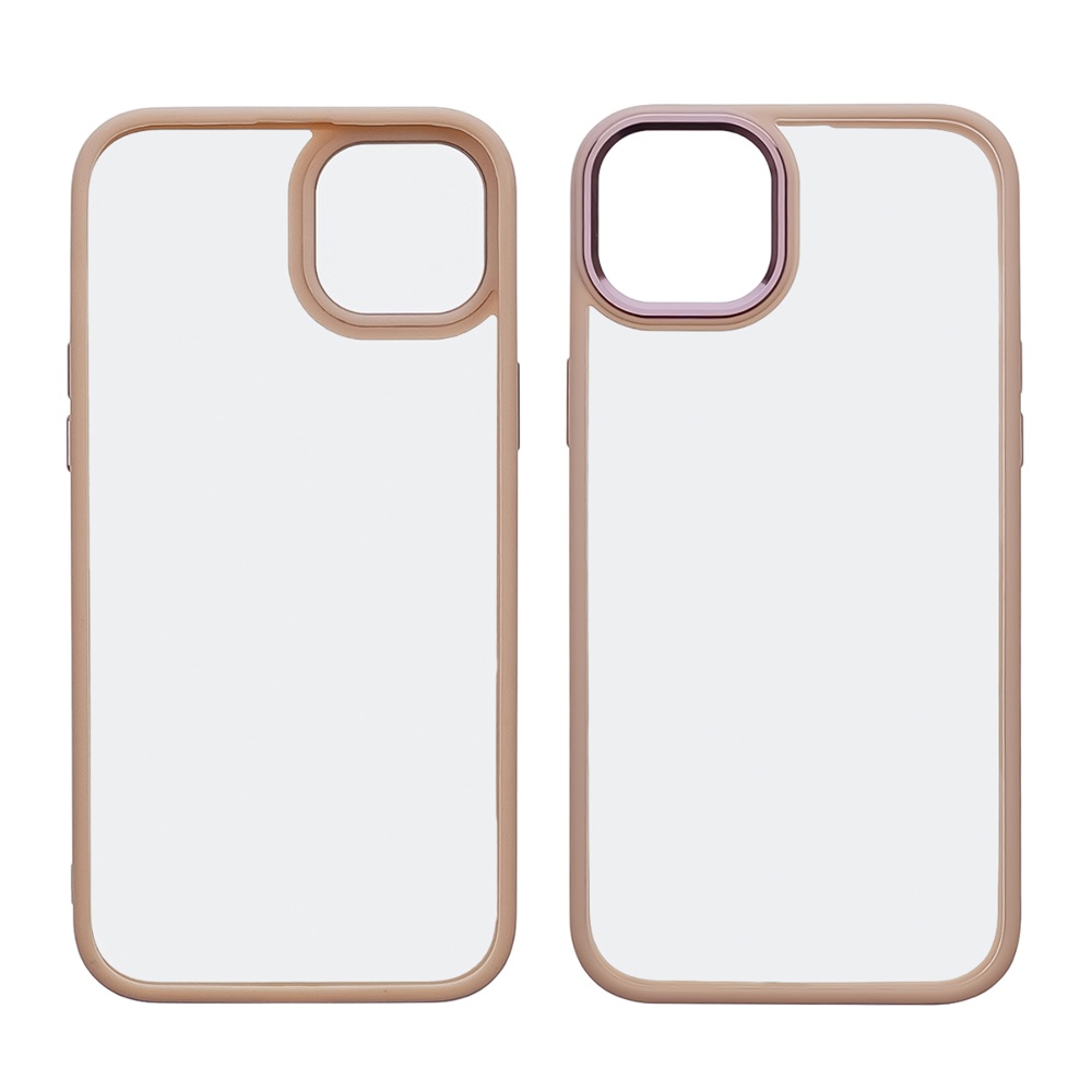 Чохол Aluminum Camera Frame для Apple iPhone 14 color № 05 рожевий Люкс