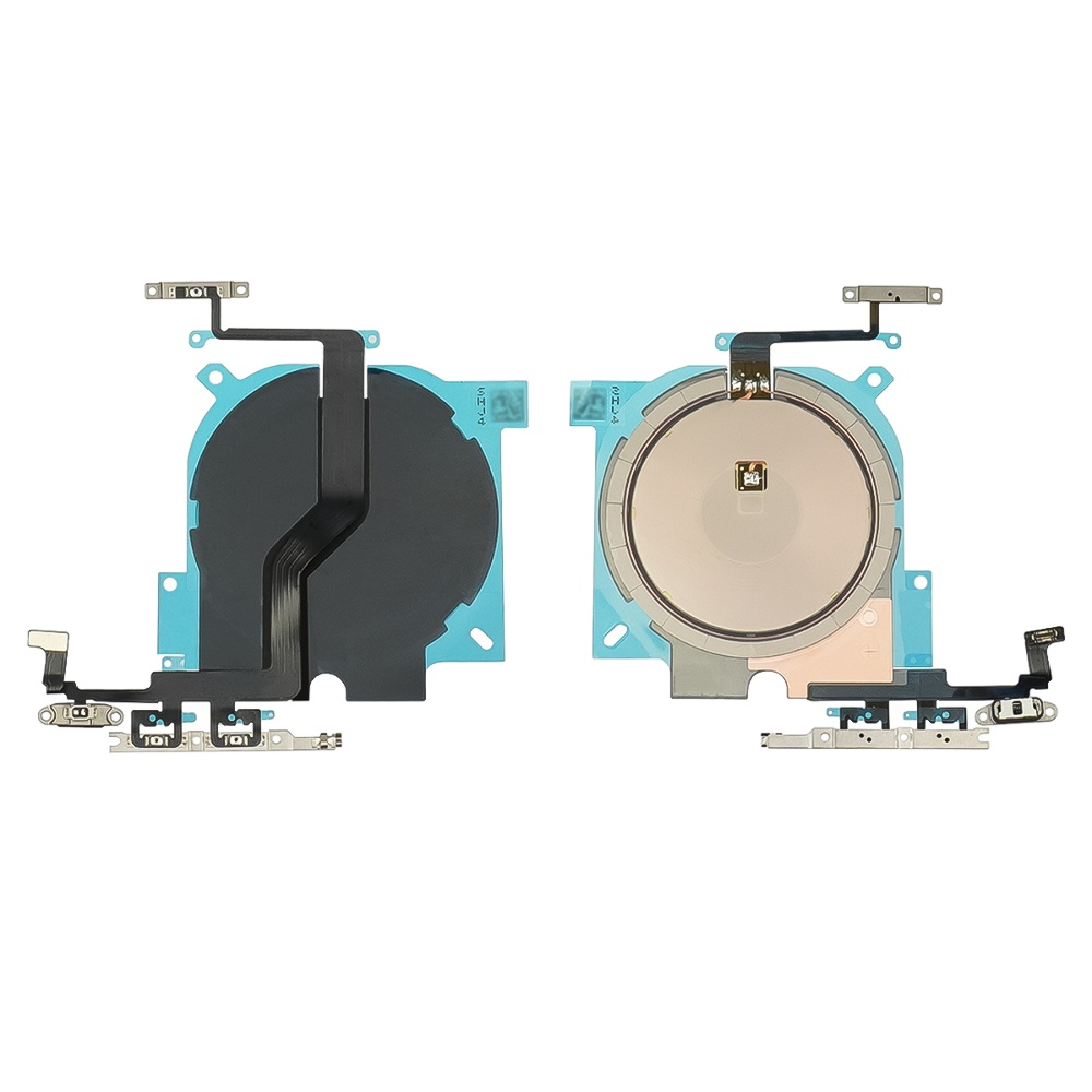 Шлейф для Apple iPhone 12 Pro Max з модулем бездротової зарядки, MagSafe та кнопками регулювання гучності