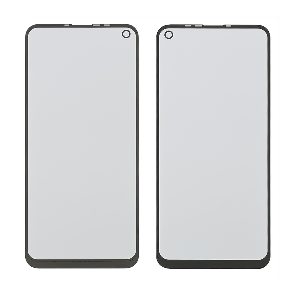 Скло тачскрина з OCA плівкою для TECNO Camon 15 (CD7) чорне з олеофобним покриттям, загартоване
