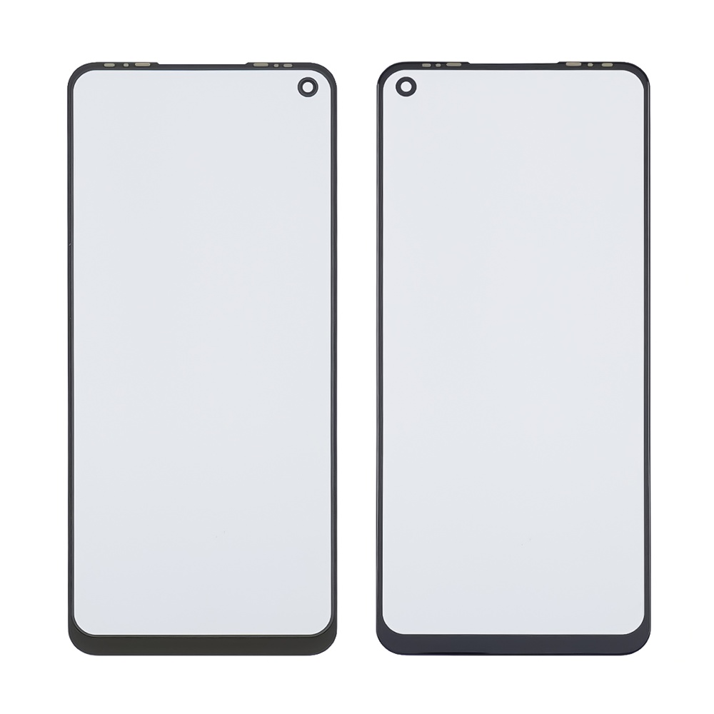 Скло тачскрина з OCA плівкою для TECNO Spark 6/ Camon 16 SE (KE7/ CE7J) чорне з олеофобним покриттям, загартоване