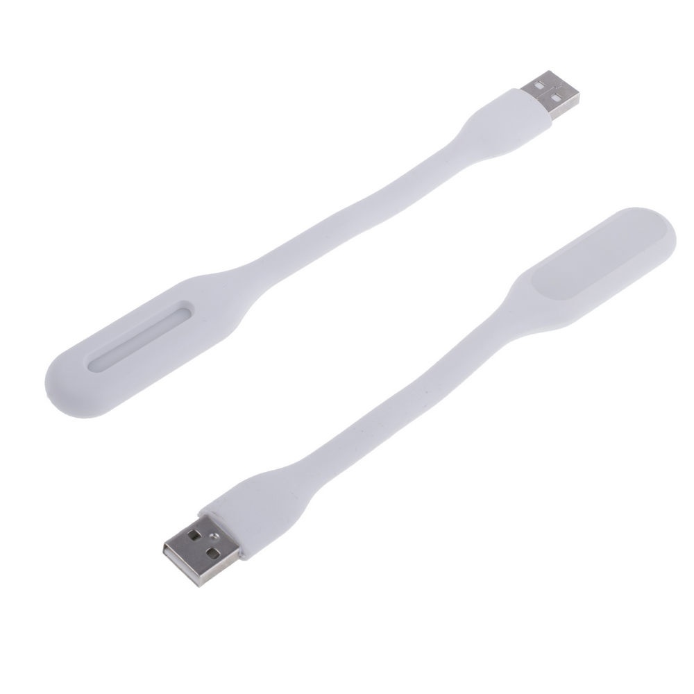 USB LED лампочка гнучка 3W, холодне світло біла