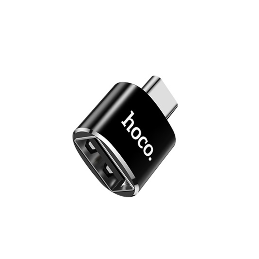 Адаптер перехідник Hoco UA5 Type-C to USB 2.0 (F) чорний