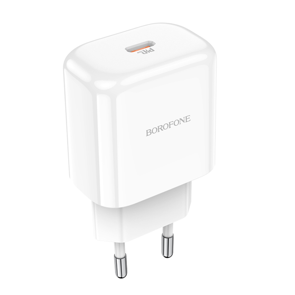 Мережевий зарядний пристрій Borofone BN3 Type-C PD 20W білий