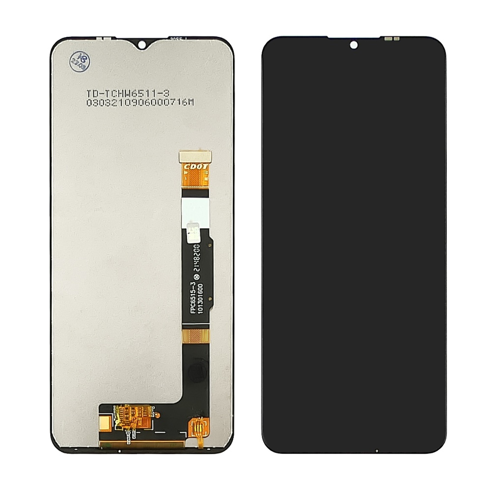 Дисплей для TCL 30E (6127A)/ 30SE (6165H) з чорним тачскрином