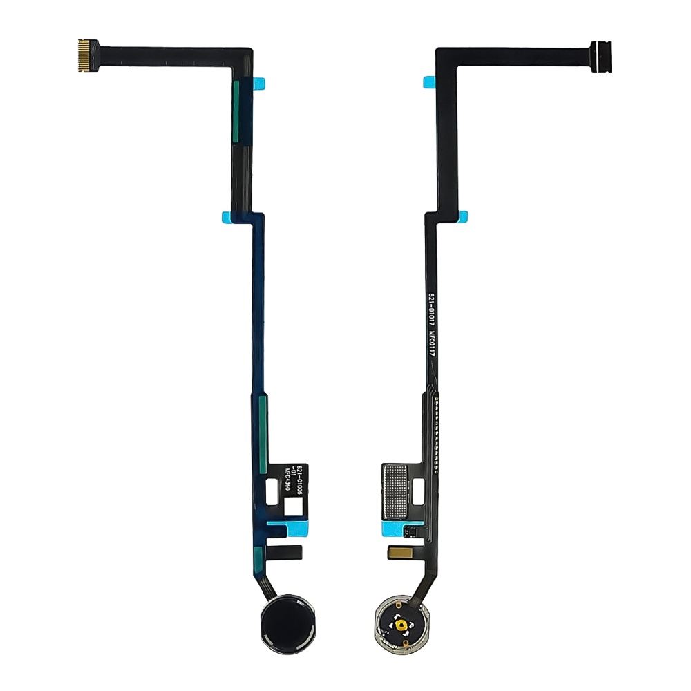 Шлейф для Apple iPad 9.7 2018/ 2017 з чорною кнопкою HOME