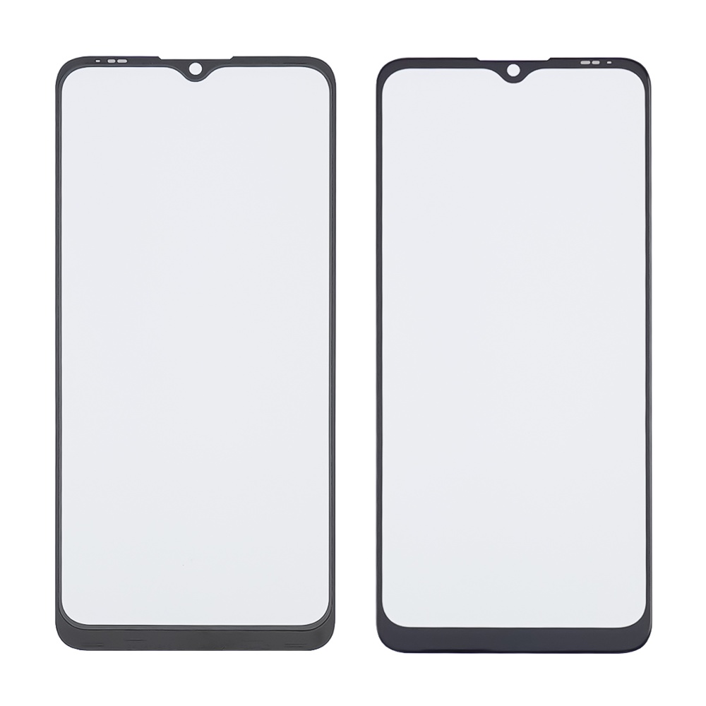 Скло тачскрина з OCA плівкою для ZTE Blade A51 (2021)/ A71 чорне з олеофобним покриттям, загартоване
