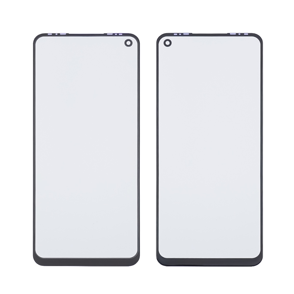 Скло тачскрина з OCA плівкою для TECNO Camon 16 (CE7/ CE7j/ CE9h)/ 16SE чорне з олеофобним покриттям, загартоване