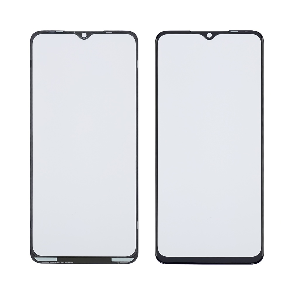 Скло тачскрина з OCA плівкою для TECNO Spark 10 (KI5q) чорне з олеофобним покриттям, загартоване