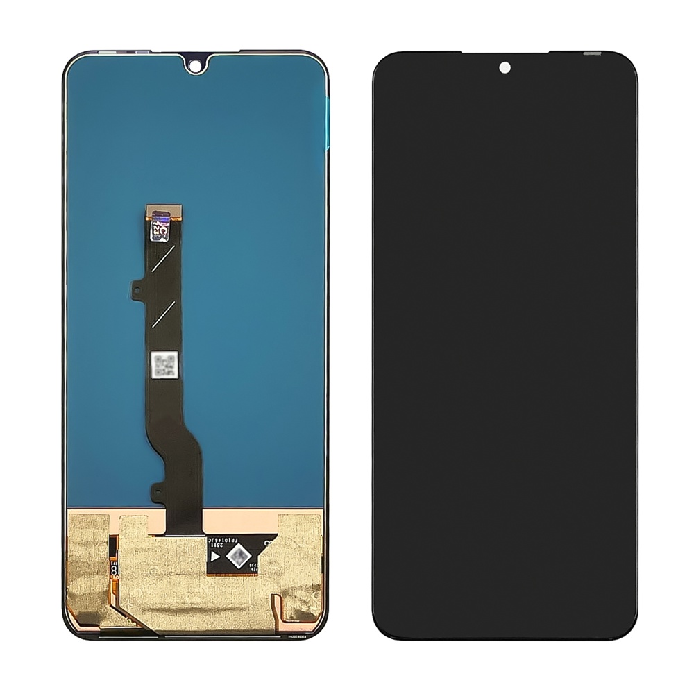 Дисплей для TCL 30 Plus (T676K) з чорним тачскрином