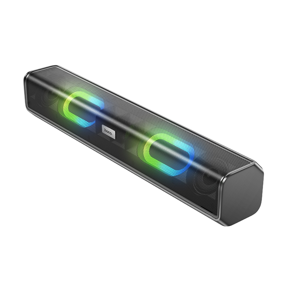 Портативна Bluetooth колонка Hoco BS49 саундбар з LED підсвіткою black