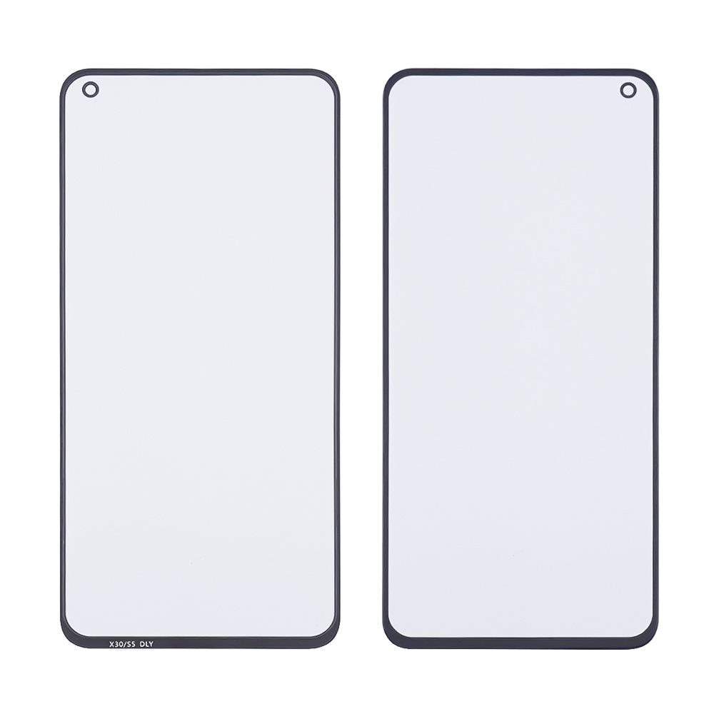 Скло тачскрина з OCA плівкою для Vivo X30 pro чорне з олеофобним покриттям, загартоване