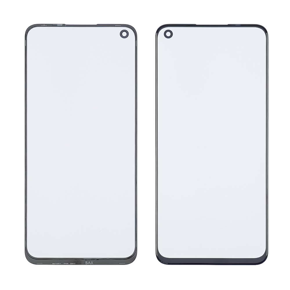 Скло тачскрина з OCA плівкою для Oppo A76 чорне з олеофобним покриттям, загартоване