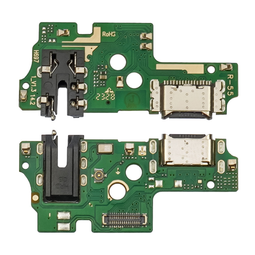 Роз`єм зарядки для TECNO Camon 17P (cG7n) на платі з мікрофоном і компонентами