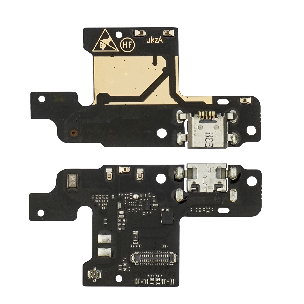 Роз`єм зарядки для ZTE Blade V10 Vita на платі з мікрофоном і компонентами