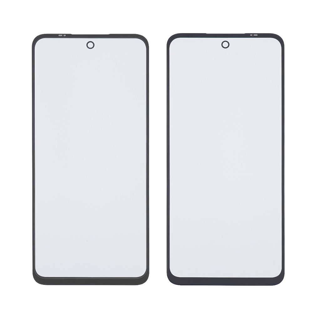 Стекло тачскрина с OCA плёнкой для Motorola G23 чёрное с олеофобным покрытием, закалённое
