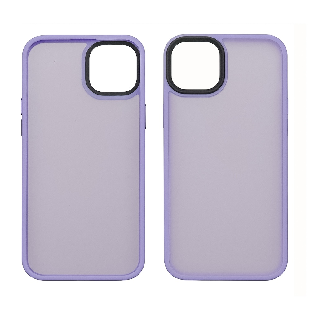 Чохол Colorful Matte Case для Apple iPhone 15 світло-фіолетовий Люкс