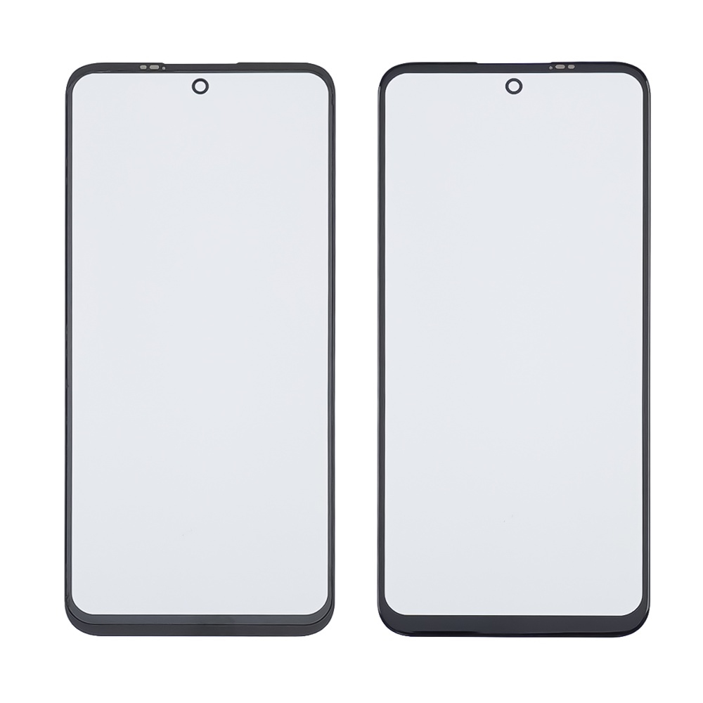 Стекло тачскрина с OCA плёнкой для Motorola G31/ G41/ G71 чёрное с олеофобным покрытием, закалённое