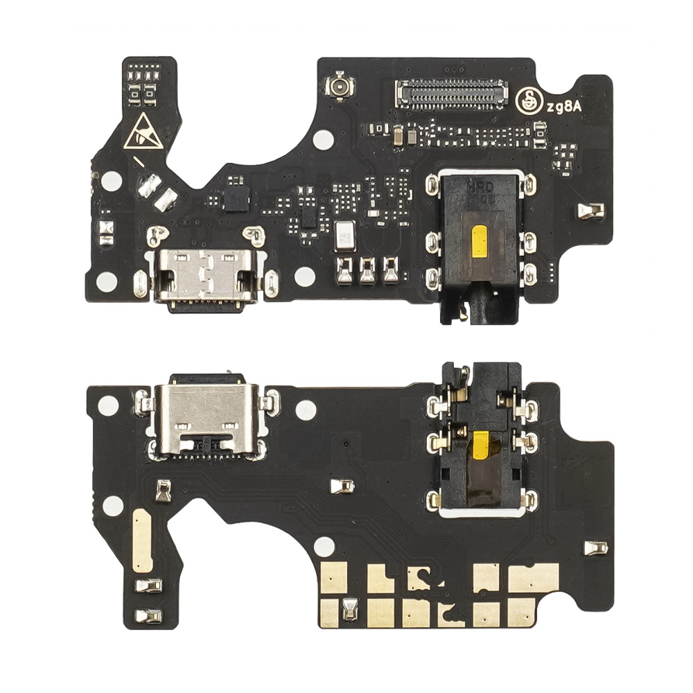 Роз`єм зарядки для ZTE Blade V30 Vita на платі з мікрофоном і компонентами